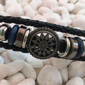 Hollow Detail Woven Layered Bracelet